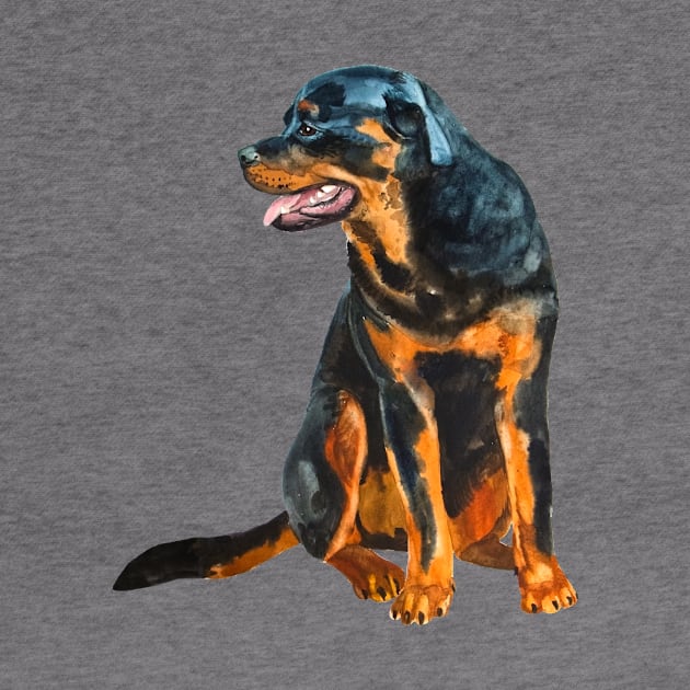 rottweiler portrait by VicaVeresk